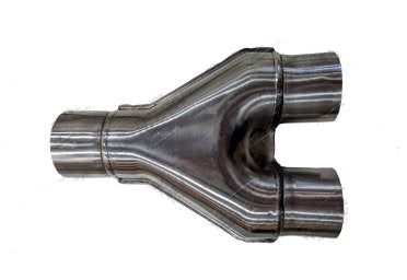 Mercury - SINGLE 3" IN - DUAL 3" OUT S409 Y-PIPE POLISHED