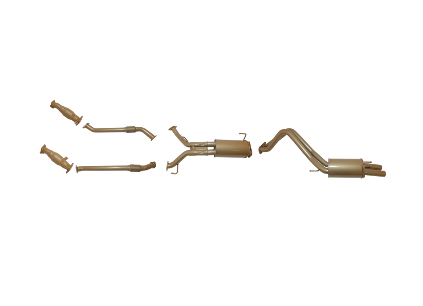 Pacemaker King Brown | Twin 2.5" Turbo Back Exhaust with Cats & Mufflers | Toyota LandCruiser 200 Series 2008–09/2015 | KB12030-XCMR