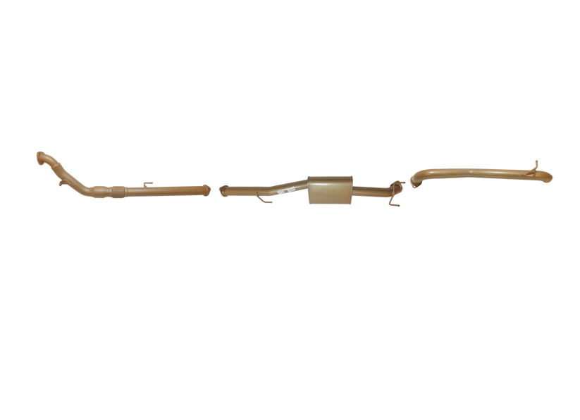 Pacemaker King Brown | Single 3" Turbo Back Exhaust with Cat & Centre Muffler | Toyota Hilux 150 | KB12110-XCMX