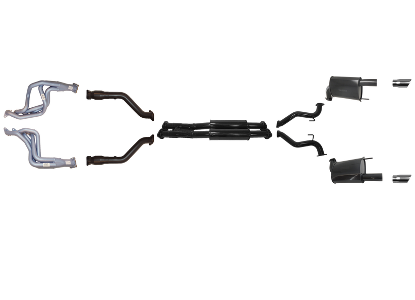 Pacemaker Twin 2.5" Performance Exhaust System with Headers for Ford Mustang GT S550 Fastback Coupe 5.0L V8 2015–2017 RHD - PP4178-03