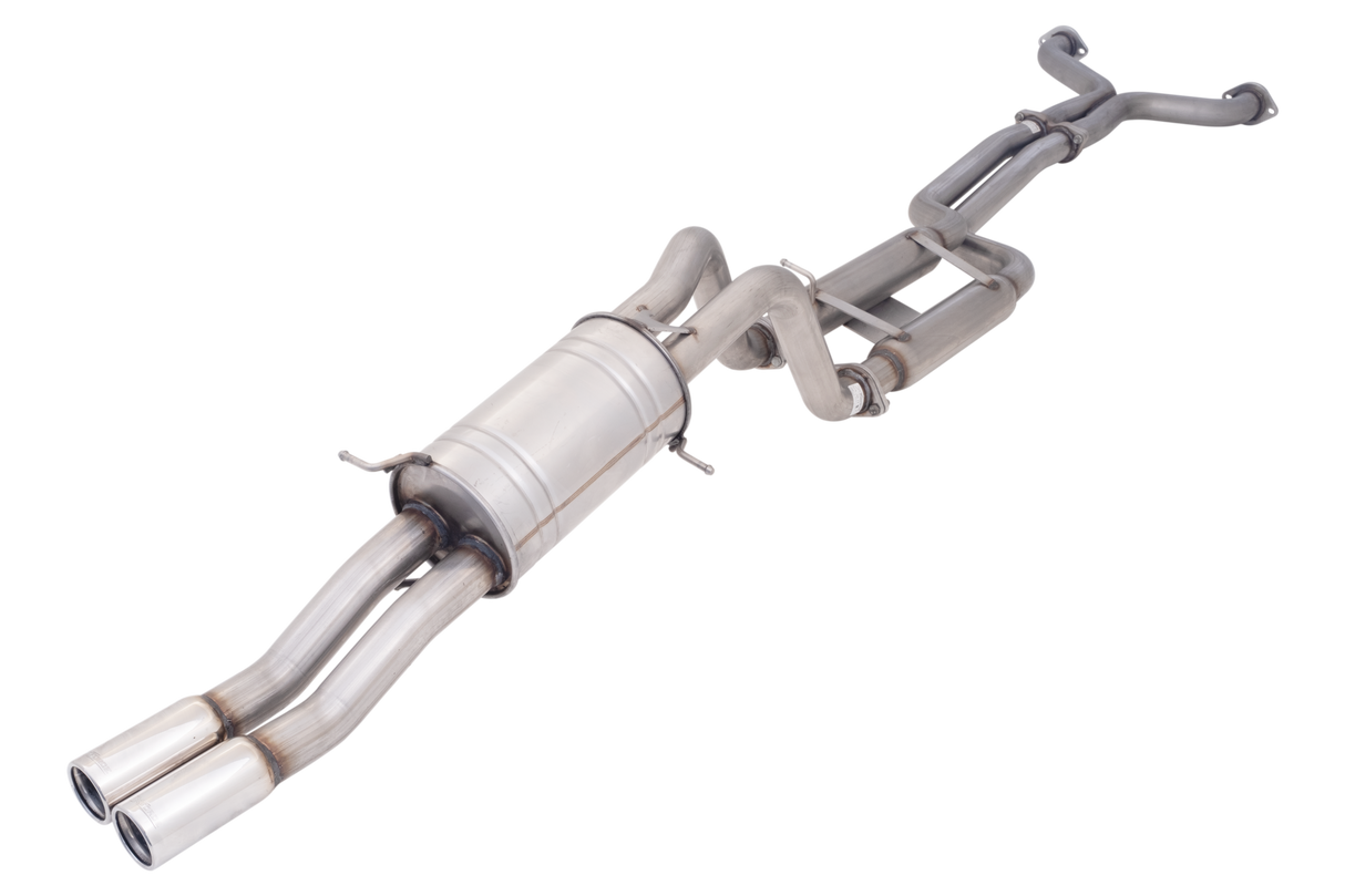 XForce | Twin 2.5" Cat Back Exhaust | Ford Falcon BA-BF V8 Ute | Raw 409 Stainless | E4-F9-02-CBS