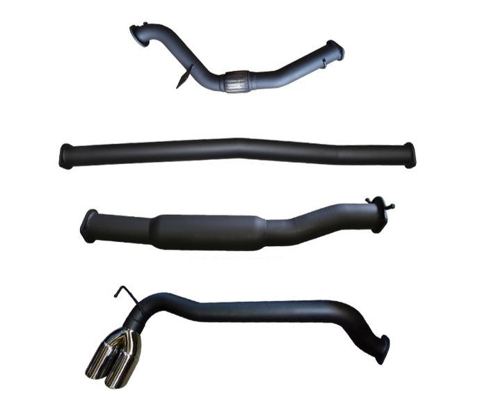 Manta | 3″ Turbo Back Exhaust System without Cat Hotdog Chrome Tips | Ford Ranger PX 3.2L CRD Ute 2011–2015