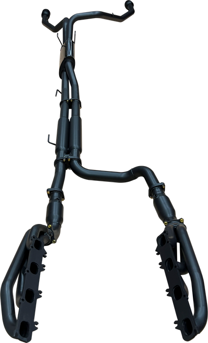 Manta | Twin 3″ Full Exhaust with Extractors, Cats & 5″ Black Tips | RAM DS 1500 5.7L V8 Ute 2009–2024