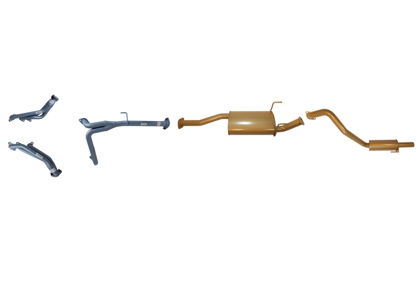Pacemaker King Brown | 2.5" Exhaust & Headers Kit | Toyota Prado 95 Series 3.4L V6 Petrol 1996-2003 | KB12205-HXMR