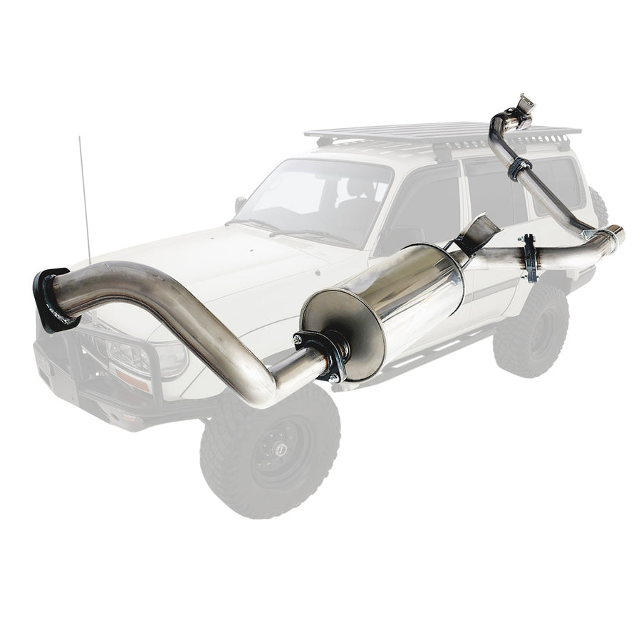 ESA | 2.5" Stainless Sports Exhaust | Toyota Landcruiser 80 Series 1992-1998 | TY043-MOSS