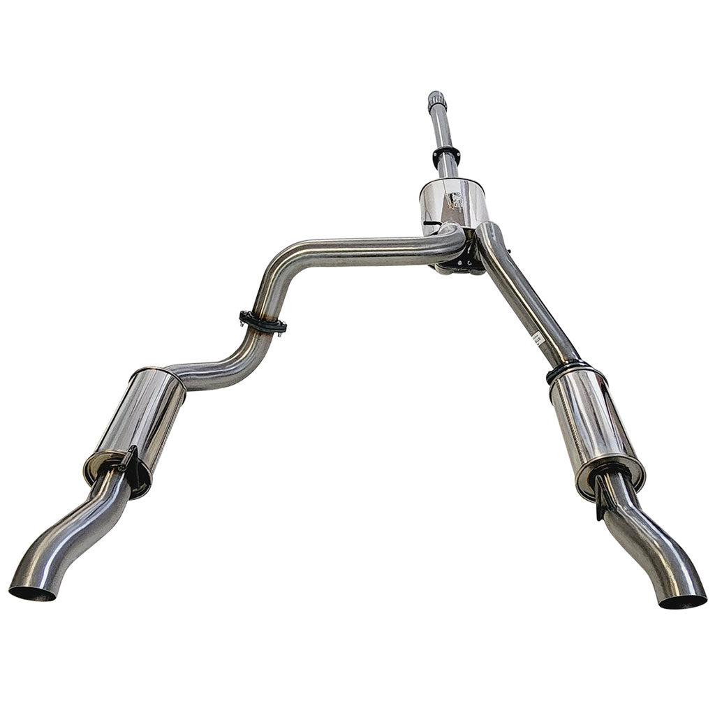 ESA | 3" Twin Stainless Catback Exhaust | Chevrolet Silverado 1500 LTZ Crew Cab Ute | ST700-705SS