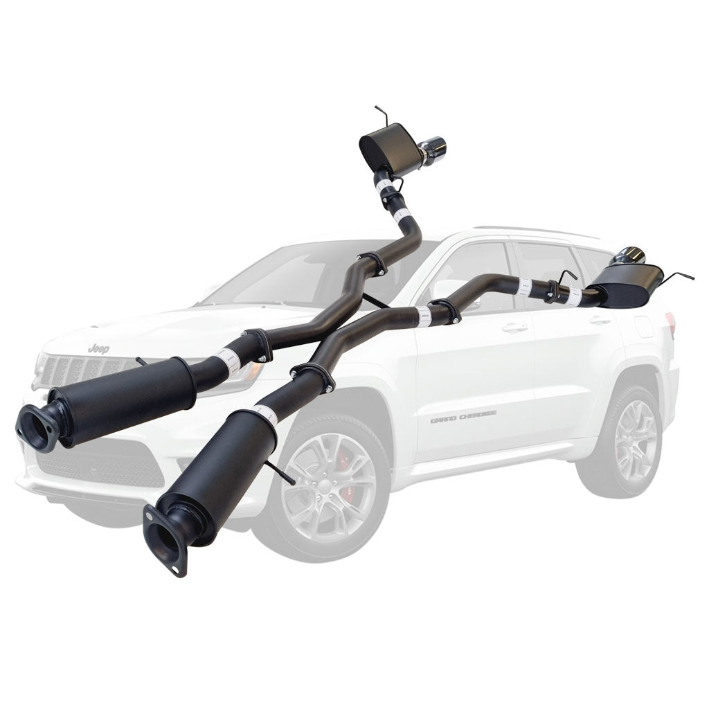 ESA | Twin 3" Cat Back Exhaust | Jeep Grand Cherokee SRT 12-21 | ST401-404BCT