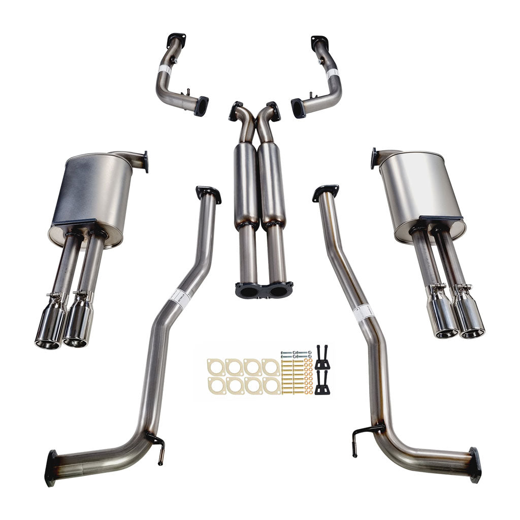 ESA | Twin 2.5" Cat Back Exhaust Straight Cut Tips | Holden Commodore VE VF V6 V8 2006-2017 | ST181-184HDXS-XPS