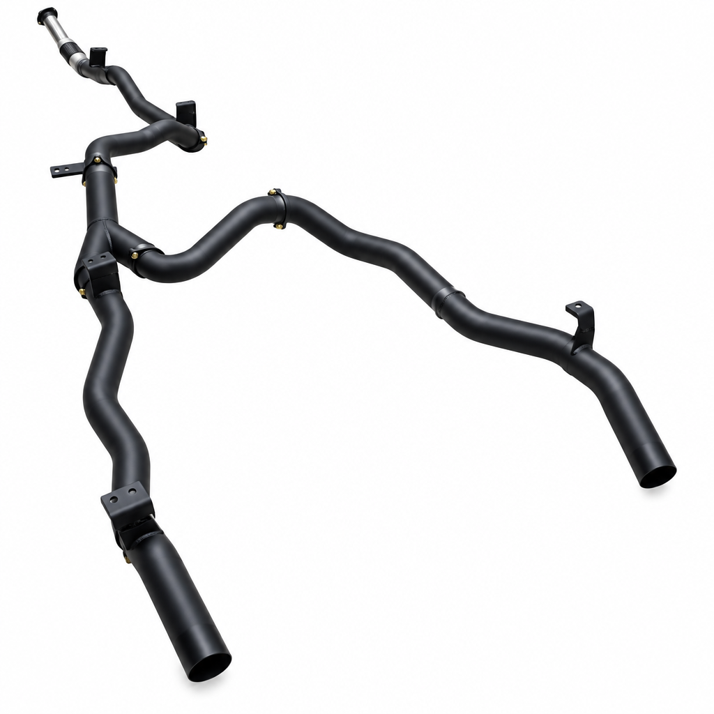 Manta 3in Dual Exit DPF Back Exhaust Toyota Landcruiser GDJ79 - MKTY0408