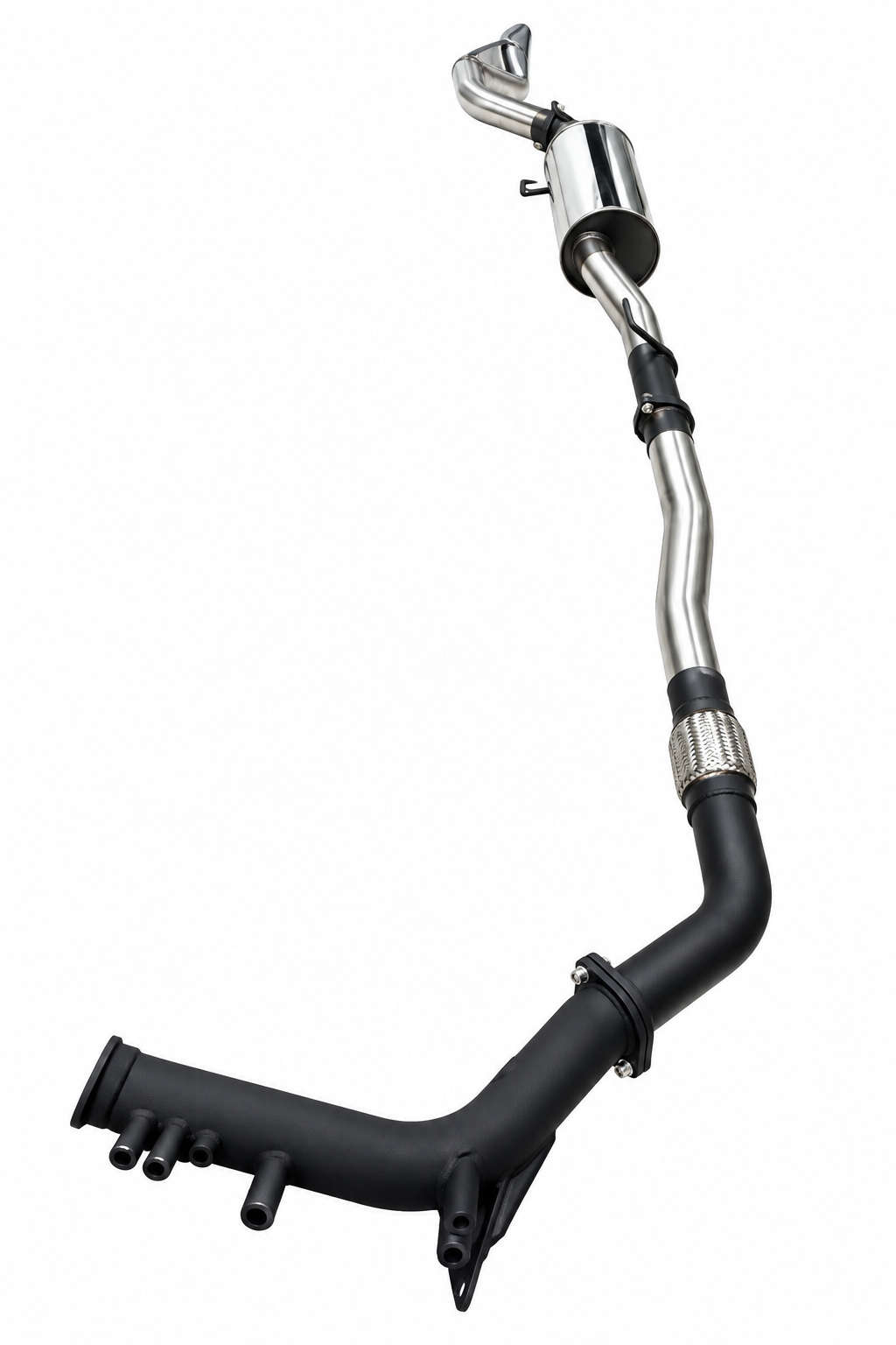 Manta 3in Single Stainless Steel Exhaust Toyota Fortuner Wagon - SSMKTY0214