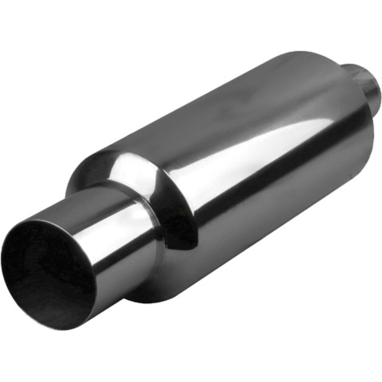 Redback - 2.25" Straight Cut Tip Centre/Centre 22"x6" Round 304 Stainless Steel