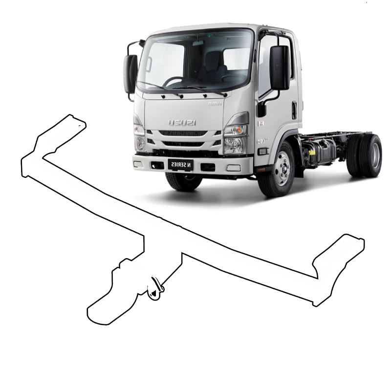 BTA | Heavy Duty Towbar | Isuzu N-Series 4WD Truck 1988–On | UT04H