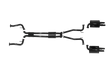 Pacemaker Twin 2.5" Performance Cat-Back Exhaust System for HSV VF Gen-F 6.2L LS3 V8 Sedan 2013–2015 - PP5381-05