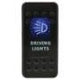 Jaylec - Switch Rocker On Off 12/24 Volts 20 Amps @ 12 Volts Driving Light Symbol Blue