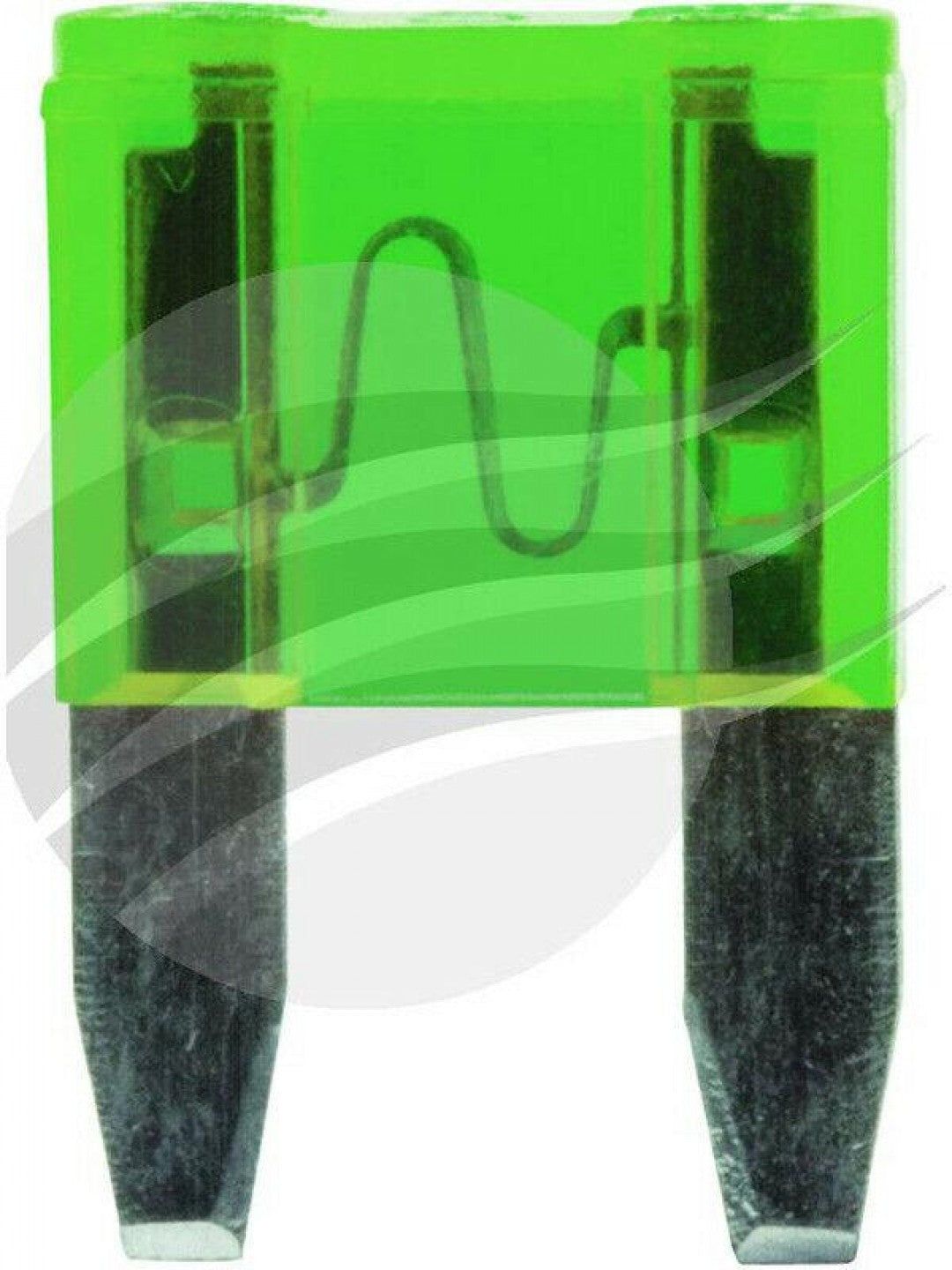 Jaylec - Pack Of 100 Mini Blade Fuse 30 Amps Green