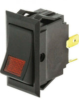 Jaylec - Switch Rocker On Off Red LED 12/24 Volts 20 Amps @ 12 Volts 10 Amps @24 Volts Mounting
