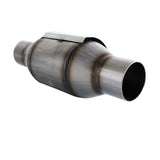 UNIVERSAL CATALYTIC CONVERTER - 2 INCH ROUND HIGH FLOW CAT CONVERTER (100CPSI)
