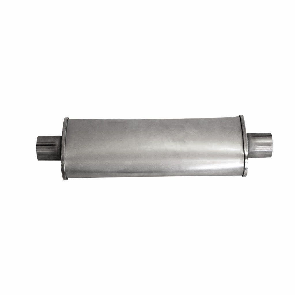 MSA Universal Muffler - 2" Inch 5"x MSA Universal Muffler - 3" Oval 16" Long Glass Packed