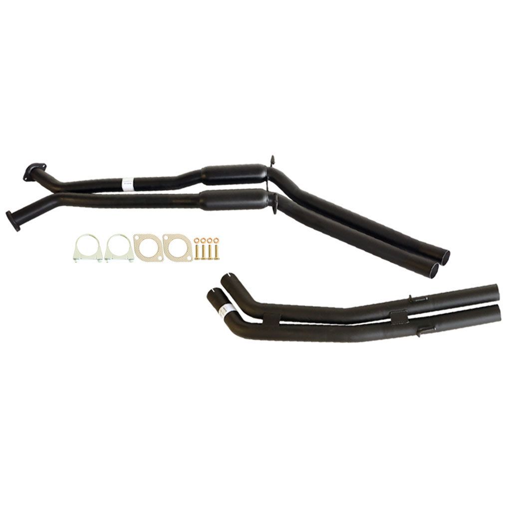 ESA | Twin 2.5" Catback Exhaust Front Hotdog Tailpipes | Holden Statesman WH WK WL V8 | ST133HD-135TP