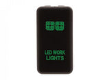 Hulk 4X4 - SWITCH PUSH BUTTON ON / OFF OE RPL 12V WORKLIGHT GREEN
