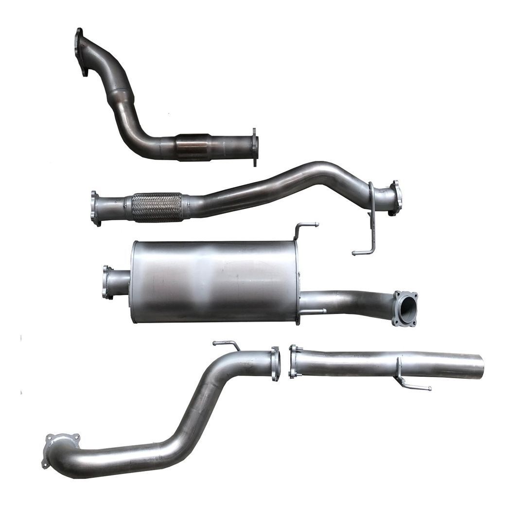 Berklee Performance - Toyota Landcruiser 100 Series 4.2L (1HD-FTE) 3" Stainless Steel Turbo Back Exhaust System (Ballistic Exhaust)