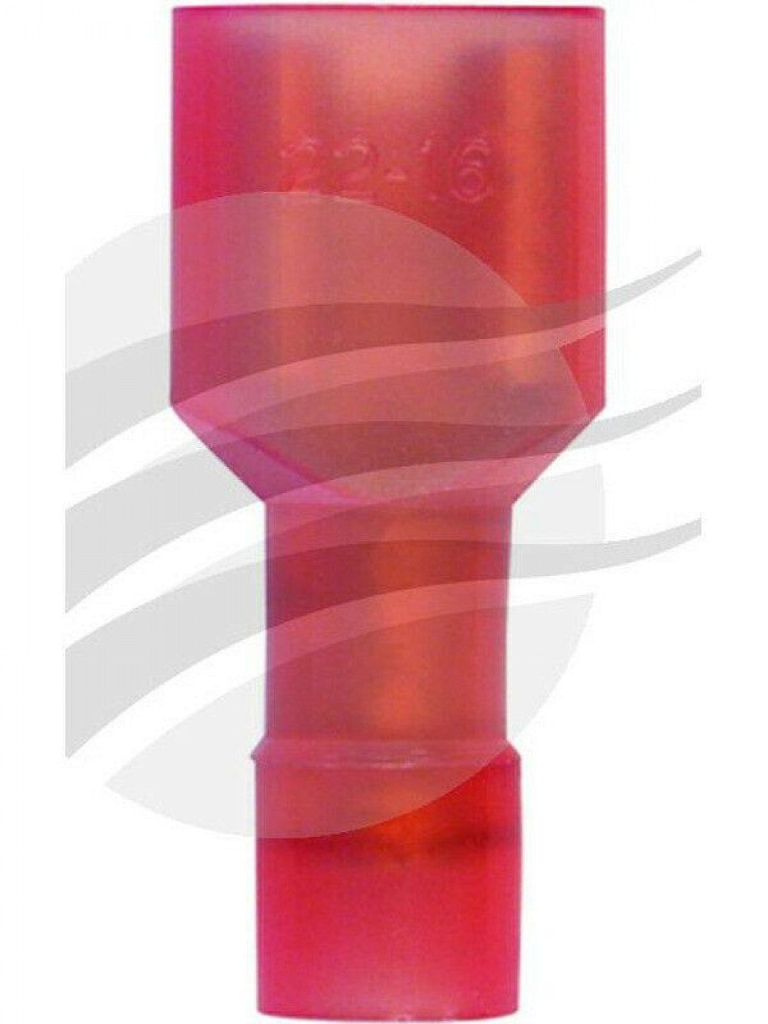 Jaylec - Pack Of 100 Female Blade Terminal 6.3mm Fully Insul Nylon Copper