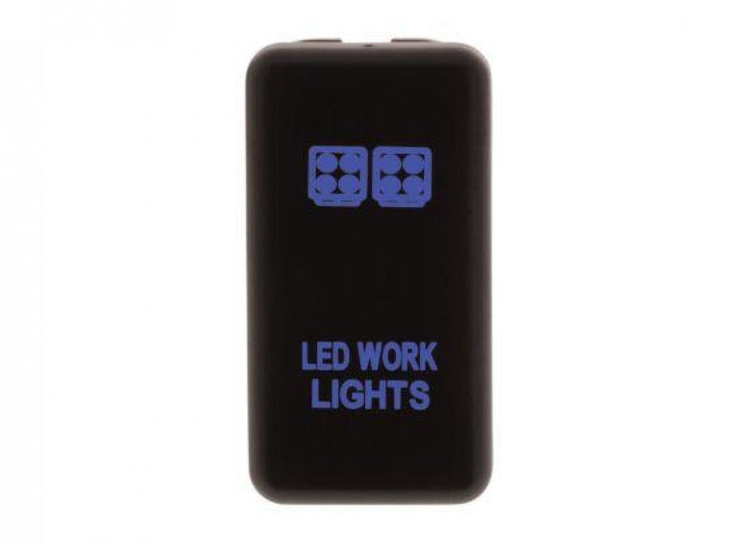 Hulk 4X4 - SWITCH PUSH BUTTON ON / OFF OE RPL 12V WORK LIGHT BLUE