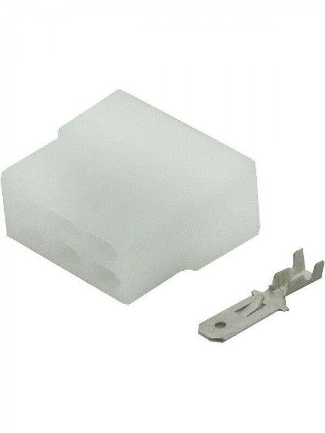 Jaylec - Pack Of 10 Qc Connector Housing with Terminals Male 6 Way No Locking