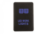Hulk 4X4 - SWITCH PUSH BUTTON ON / OFF OE RPL 12V WORK LIGHT BLUE