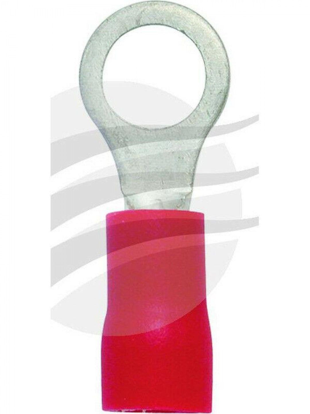 Jaylec - Ring Terminal 5mm Red Pack Of 10