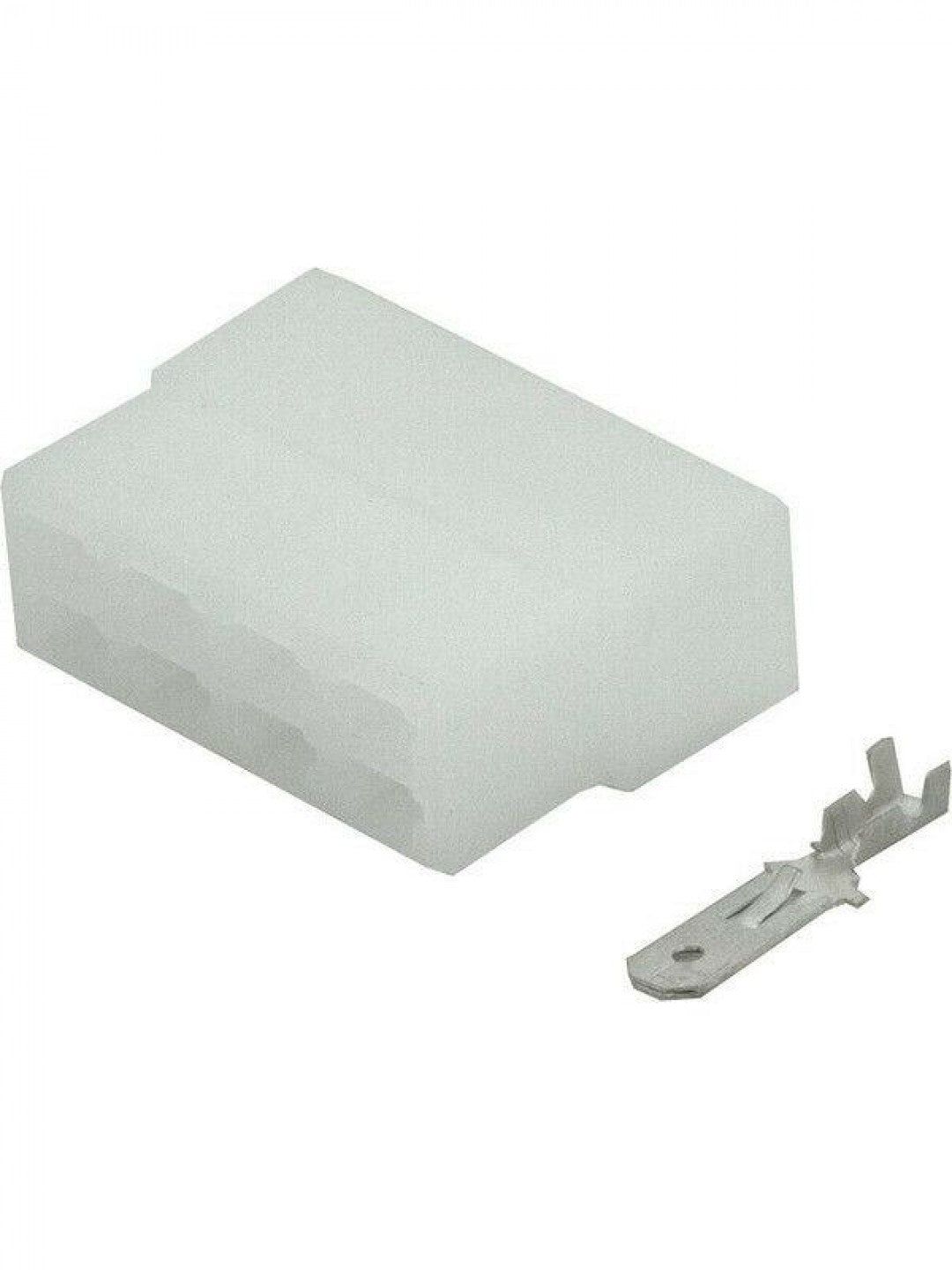 Jaylec - Pack Of 10 Qc Connector Housing with Terminals Male 8 Way No Locking