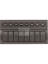 Jaylec - LED Switch Rocker Panel 8 Way 8 X On/Off Prewired Circuit