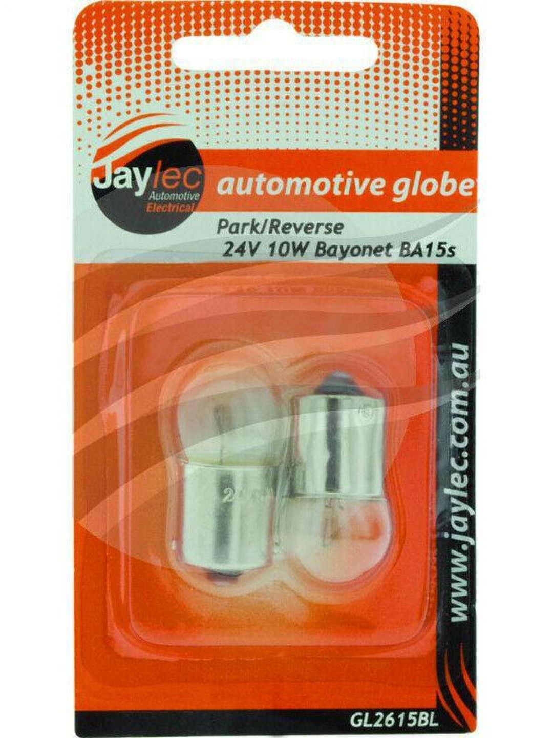 Jaylec - Pack Of 2 Bayonet Globe Ba15S 24 Volts 10 Watt Ba15S-R10W Base Blister Pack Of