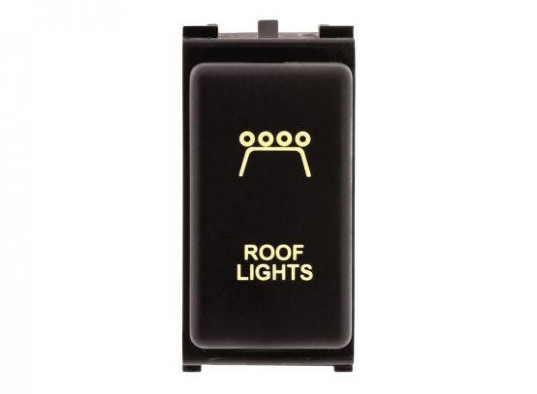 Hulk 4X4 - SWITCH PUSH BUTTON ON / OFF OE RPL 12V ROOF LIGHT AMBER