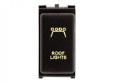 Hulk 4X4 - SWITCH PUSH BUTTON ON / OFF OE RPL 12V ROOF LIGHT AMBER