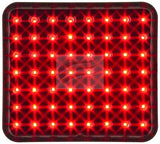 Jaylec - Square Red LED Rainlight 12 Volts Fia Approved 100mm X 92mm Rain Light
