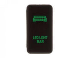 Hulk 4X4 - SWITCH PUSH BUTTON ON / OFF OE RPL 12V LIGHT BAR GREEN
