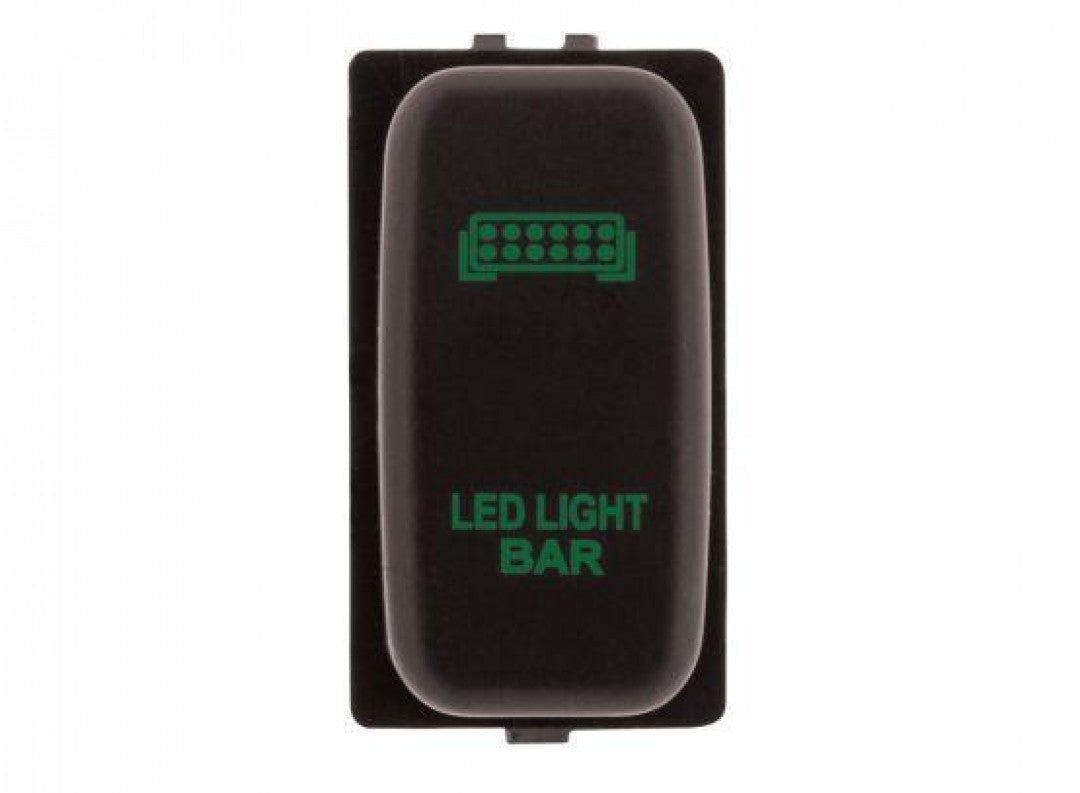 Hulk 4X4 - SWITCH PUSH BUTTON ON / OFF OE RPL 12V LIGHT BAR GREEN