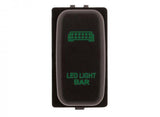Hulk 4X4 - SWITCH PUSH BUTTON ON / OFF OE RPL 12V LIGHT BAR GREEN