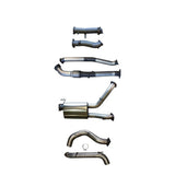 Manta 3in Dual Turbo Back No Cat with Muffler 4in Tailpipe Landcruiser VDJ200 2015–2021