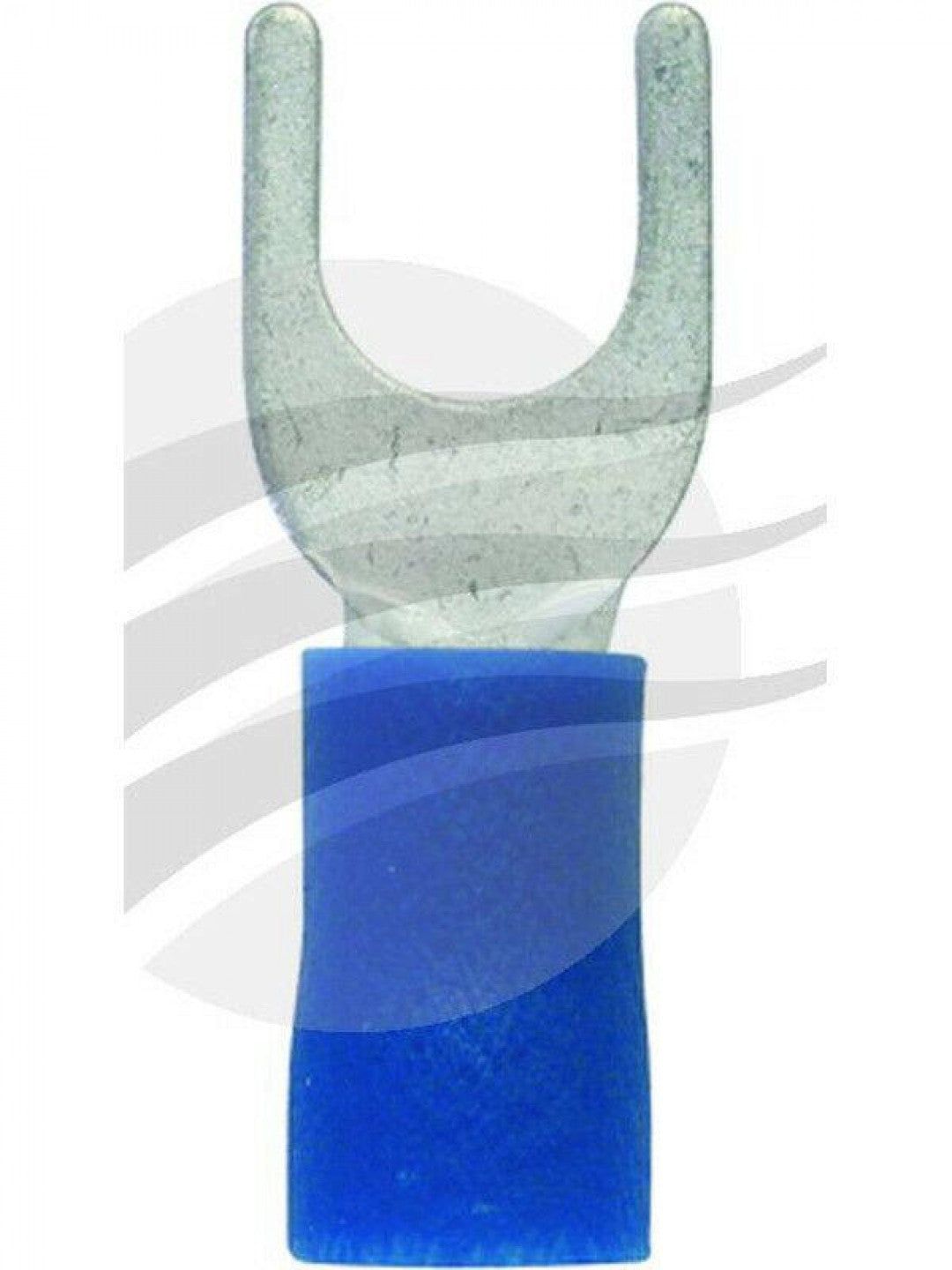 Jaylec - Pack Of 10 Spade Terminal 5mm Insul Pvc Copper Sleeve Double