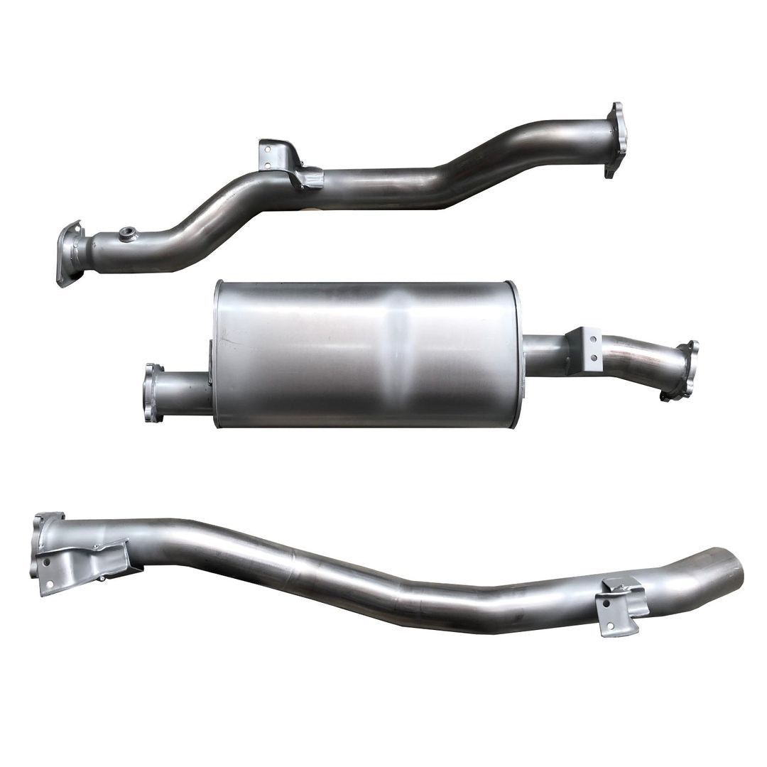 Berklee Performance - Toyota Landcruiser 79 Series (4 DOOR CHASSIS) 3" Stainless Steel DPF Back Exhaust System (Ballistic Exhaust)
