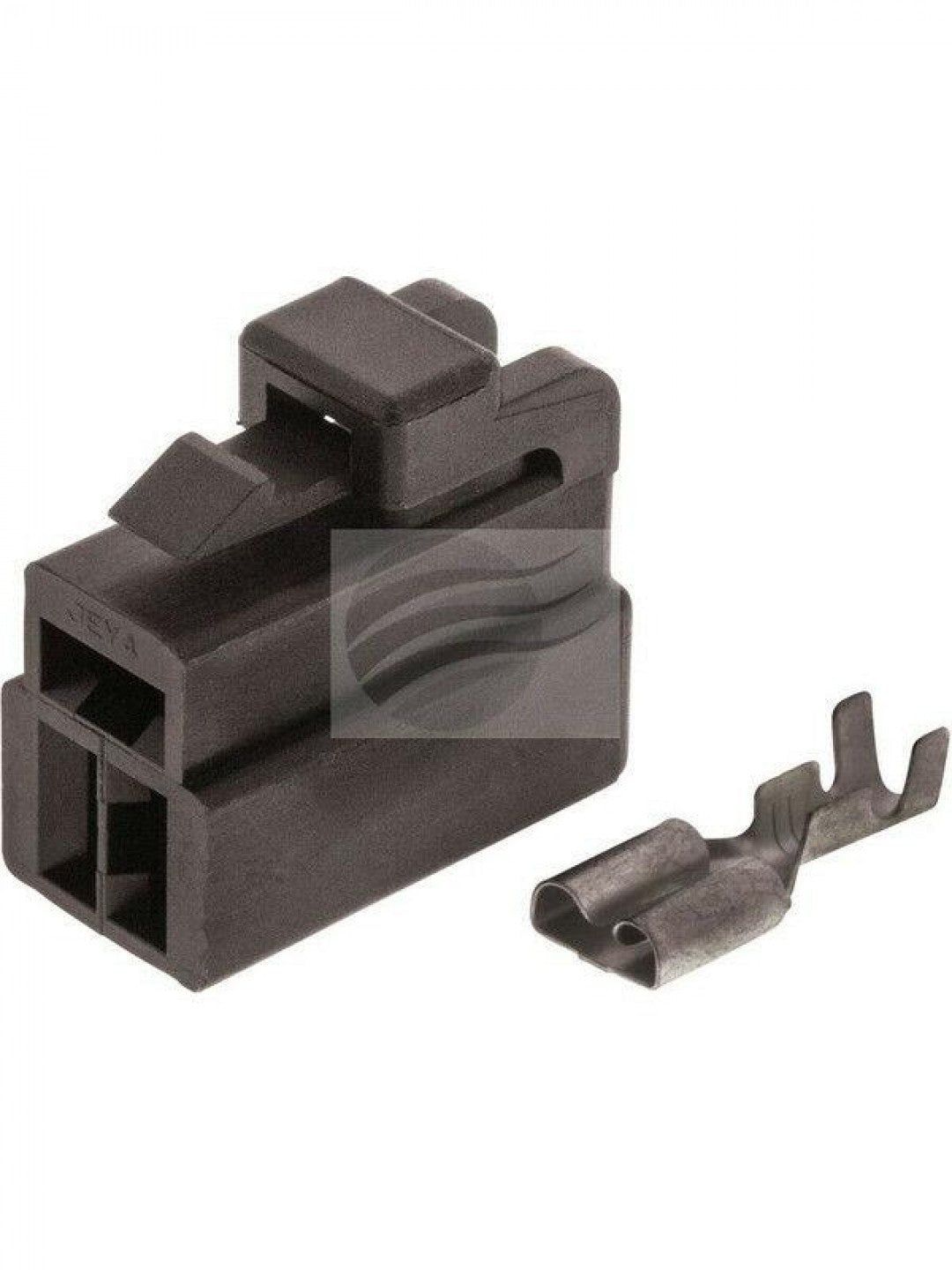 Jaylec - Pack Of 10 Qc Connector Housing Terminals Female 3 Way Black