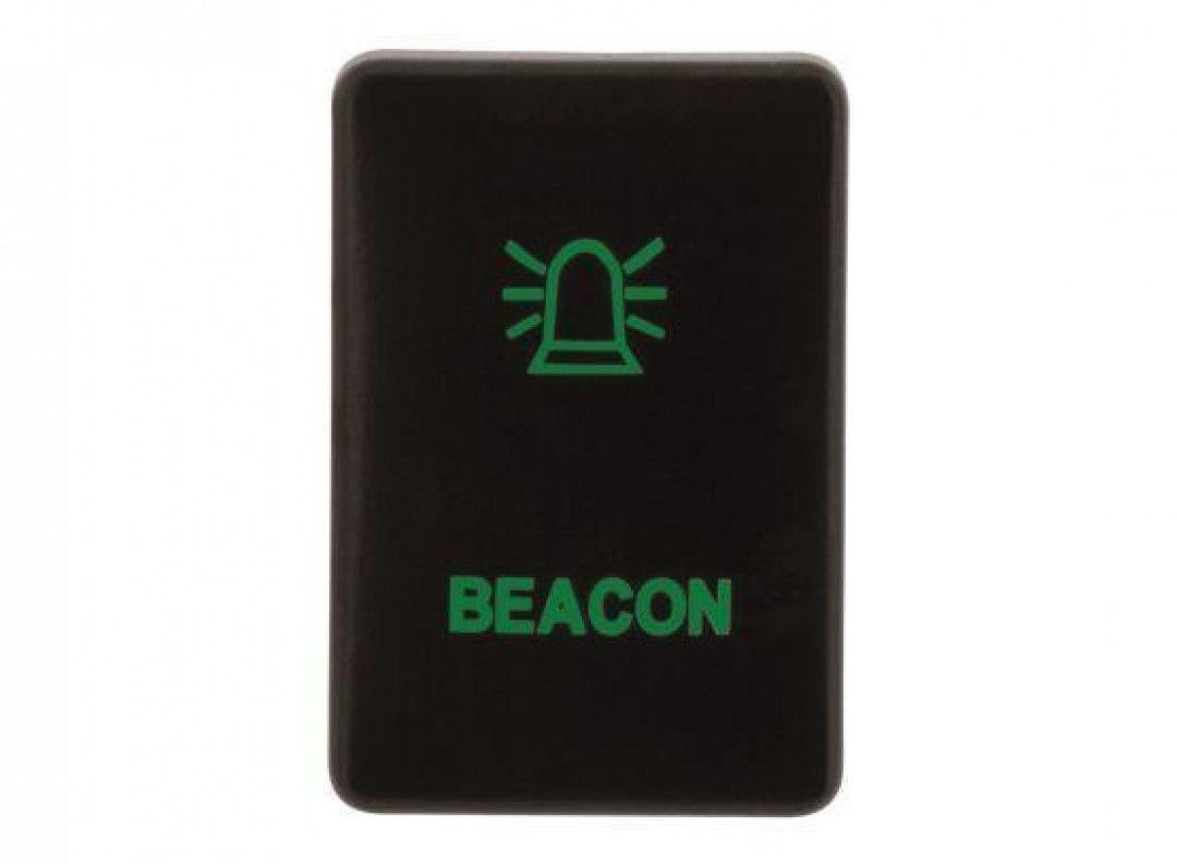 Hulk 4X4 - SWITCH PUSH BUTTON ON / OFF OE RPL 12V BEACON GREEN ILLUM