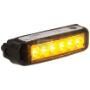 Jaylec - Amber 6 Module LED Emergency Lamp 12/24 Volts Black Housing 3" Lead