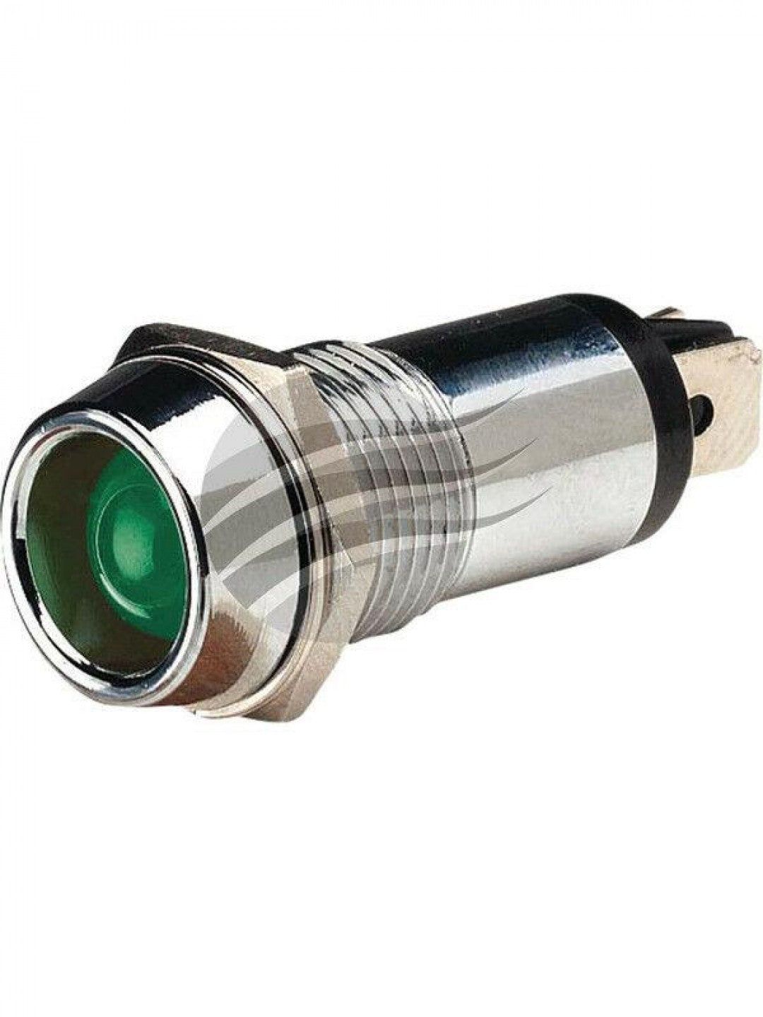 Jaylec - Green LED Pilot Lamp 12 Volts with 2X Blade Terminals