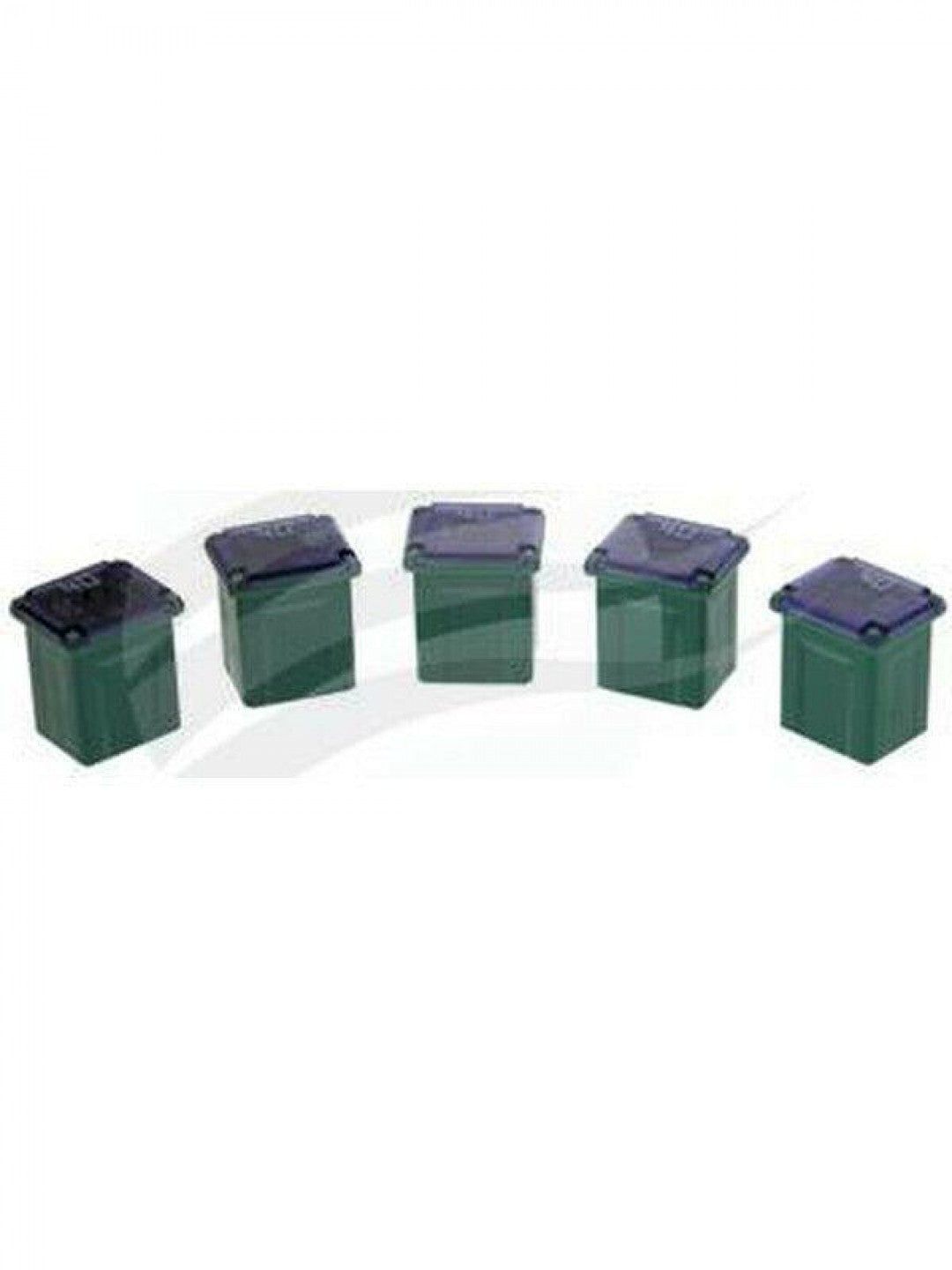 Jaylec - Pack Of 5 Female Fusible Link Low Profile - J Type 40 Amps Green