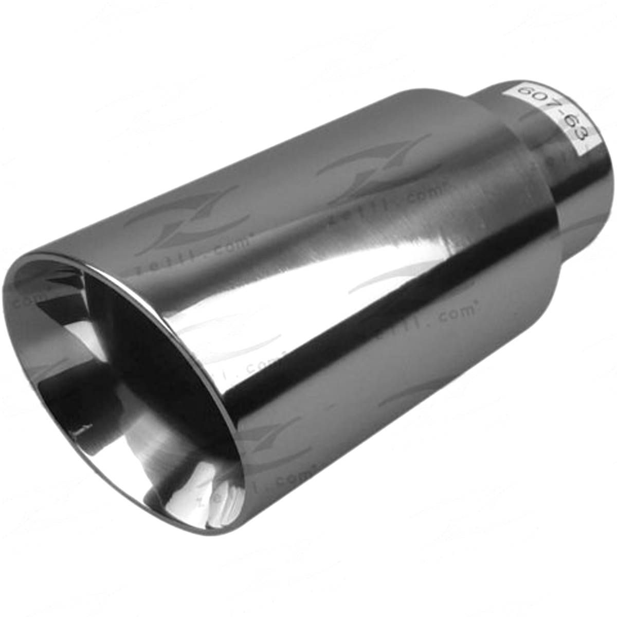Exhaust Tip - 2 1/2" Inch (In) 3 1/2" Inch (Out) 200mm Long (Angle Cut)