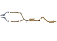 Pacemaker King Brown | Single 3" Exhaust Kit With CAT Delete Pipes & Headers | Toyota Landcruiser 100 Series 4.7L V8 Petrol 1998–2008 | KB12028-HXMR
