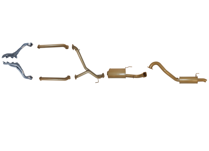 Pacemaker King Brown | Single 3" Exhaust Kit With CAT Delete Pipes & Headers | Toyota Landcruiser 100 Series 4.7L V8 Petrol 1998–2008 | KB12028-HXMR